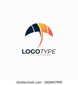 modern umbrella logo for insurance company