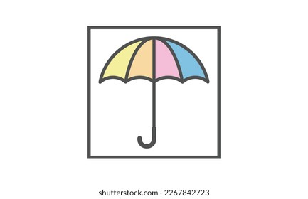 modern umbrella logo vector template