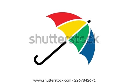 modern umbrella logo vector template
