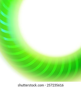 Modern unfocused green curve background. Abstract blurred illustration. Season website and banner design elements. 