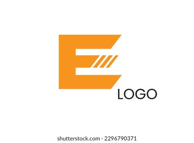 Modern , unicke,  colourful  letter  E    logo ,icon  vector  graphic design  by  white background  illustration.