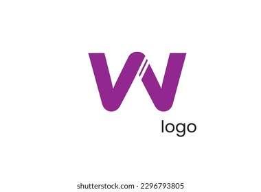 Modern , unicke,  colourful  letter  W    logo ,icon  vector  graphic design  by  white background  illustration.