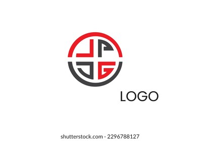 Modern , unicke,  colourful  shape and L,P,J,G  letter    logo ,icon  vector  graphic design  by  white background  illustration.