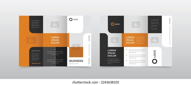 modern unique a4 trifold brochure template