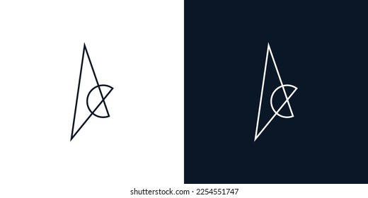 Modern and unique AC logo design