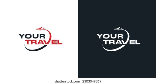 Modern and unique airplane travel logo design 5