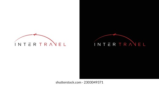 Modern and unique airplane travel logo design 15