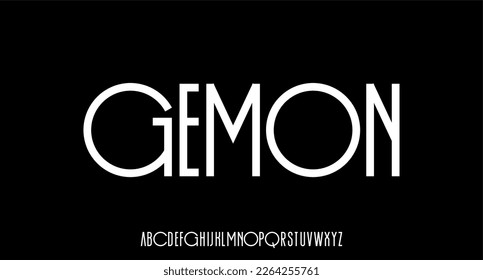 modern and unique alphabet font vector