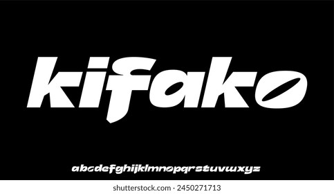 modern and unique alphabet font vector type