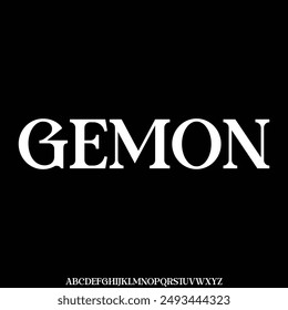 modern and unique alphabet font vector