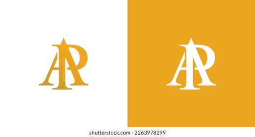 Modern and unique AP logo design