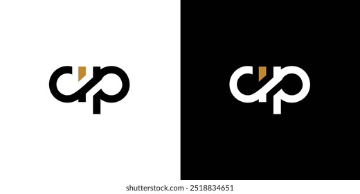 Modern and unique AP logo design 