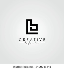 Modern Unique Artistic LB BL Letter Logo. Initial Based Letter Icon Logo.