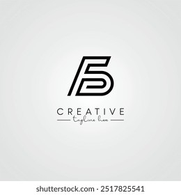 Modern Unique Artistic Letter FD DF Logo Design. Initial Based Letter Logo Vector.