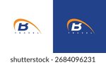 Modern and unique B initial Travel logo design