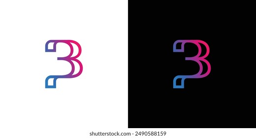 Modern and unique B logo design