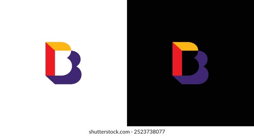 Design moderno e exclusivo do logotipo B 