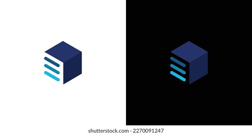 Modern and unique battery box logo design