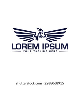 Modern and Unique Bird and Wing logo design
