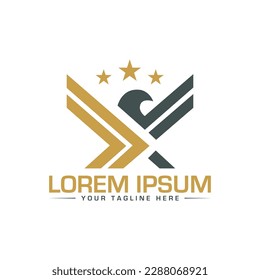 Modern and Unique Bird and Wing logo design