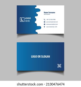 Modern Unique Blue business Card or Visiting Card template for Dairy farm and Agro Business