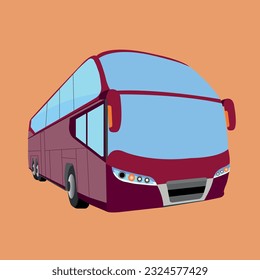 Modern and unique bus vector illustration