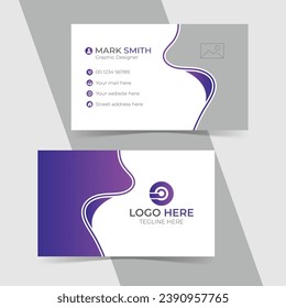 Modern and unique business card design template, Visiting card design, Corporate business card design