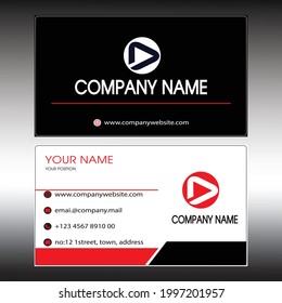 modern unique business card template , vector  template, brand identity