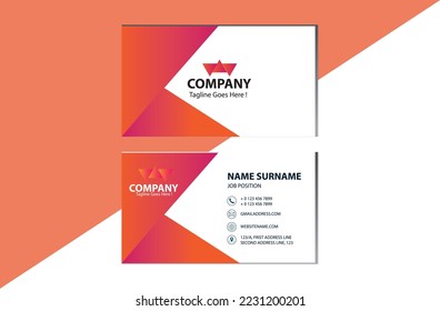 Modern Unique Business card Template Design