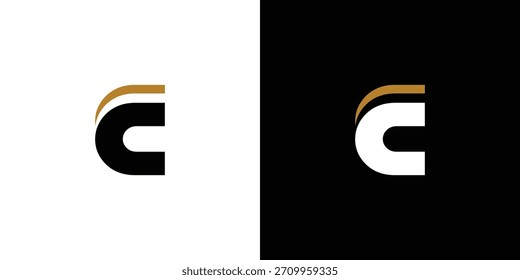 Modern and unique C letter logo design