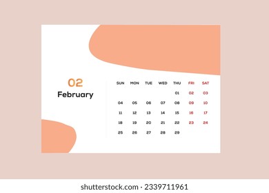 A Modern and Unique Calender desing