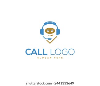 Modern Unique Call Centre Logo Icon Design Vector Template.
