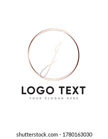 A modern and unique calligraphy letter type I Logo template, Vector logo for business and company identity 