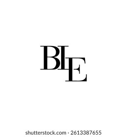 Modern unique cerative BLE letters logo design templete