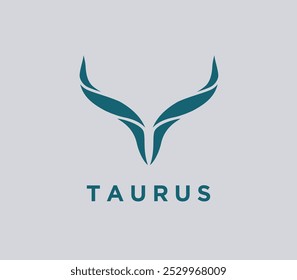 Modern, unique and clean Taurus logo