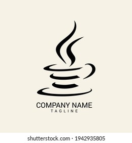 modern unique coffee shop logo design