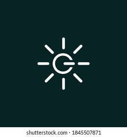 Modern and unique combination logo design of start and light symbols 2