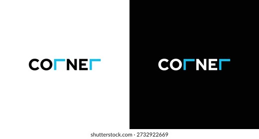 Modern and unique corner logo design