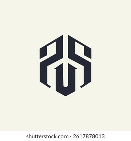 Modern unique creative  2su letters logo design