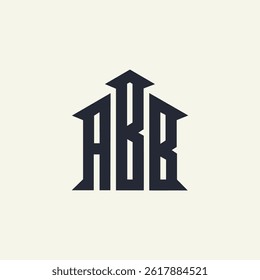 Modern unique creative ABB letters logo design