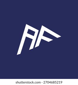 Diseño de logotipo de letras AF creativas únicas modernas