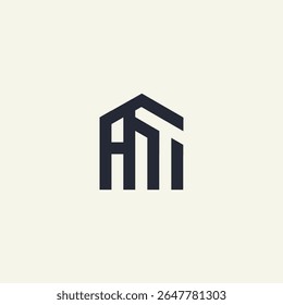 Moderno criativo exclusivo AMI letras logotipo design
