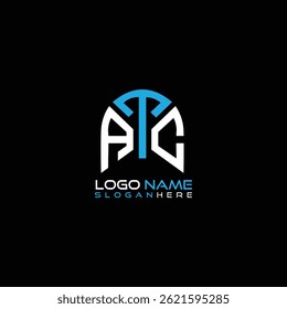 Modern Unique Creative ATC Letters logo Design