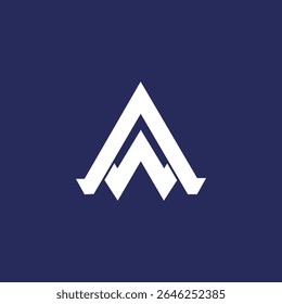 Moderne einzigartige kreative AW Buchstaben Logo Design-Vorlage