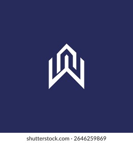 Moderne einzigartige kreative AW Buchstaben Logo Design-Vorlage 