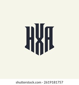 Modernes einzigartiges kreatives AXA-Buchstaben-Logo-Design