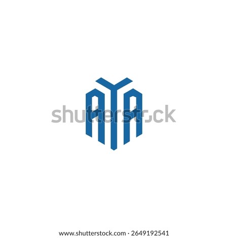 Modern unique creative AYA letters logo design