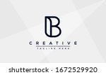 Modern unique creative B logo design, Minimal B initial based vector icon.