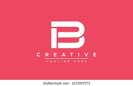 Modern unique creative B logo design, Minimal B initial based vector icon.