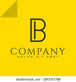 Modern unique creative B logo design, Minimal B initial based vector icon.